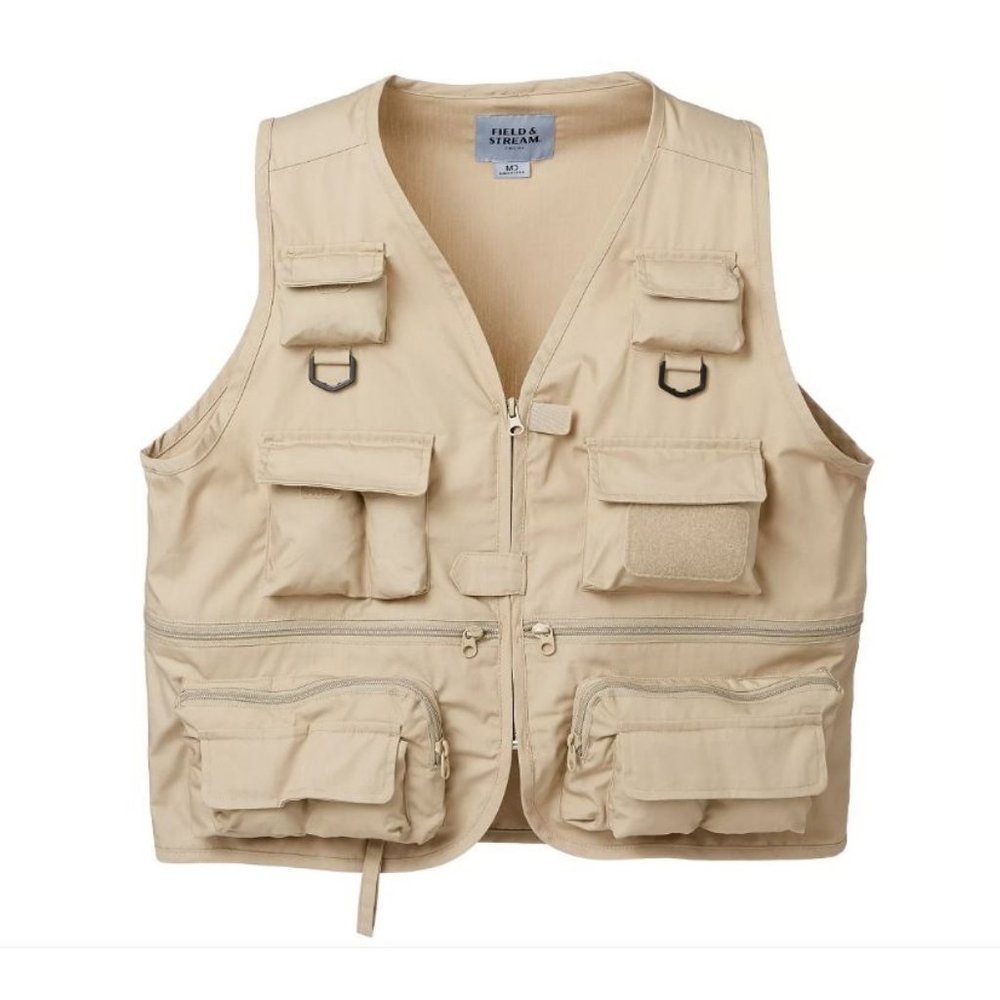 NEW Field & Stream Men's Fly Fishing Vest Hiking Vest Size XXL Camping Utility
